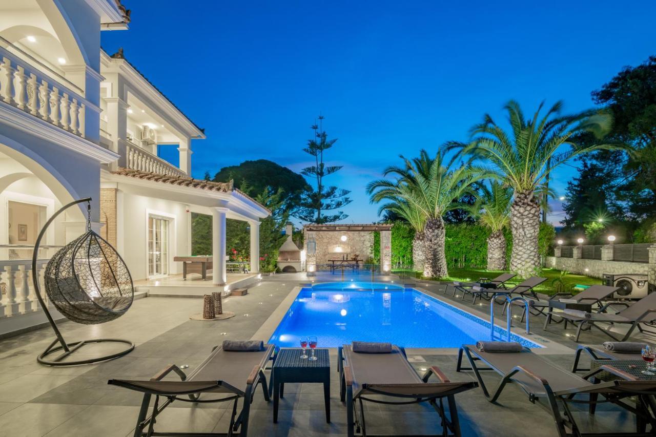Luxury Villa Vanato & Pool Koukounaria Luaran gambar