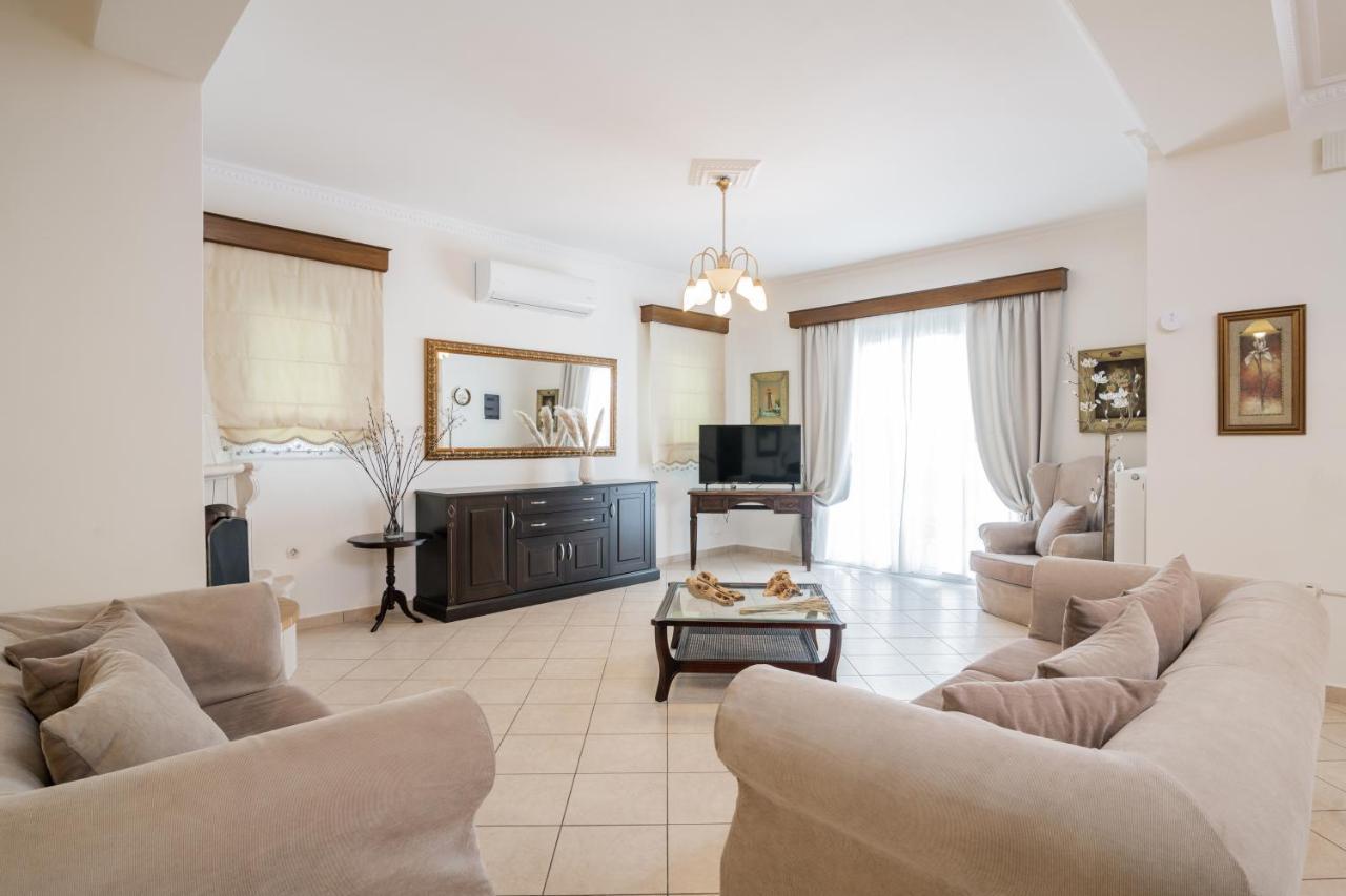Luxury Villa Vanato & Pool Koukounaria Luaran gambar